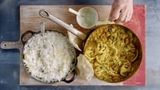 Lamb Kofte and Keralan Veggie Curry